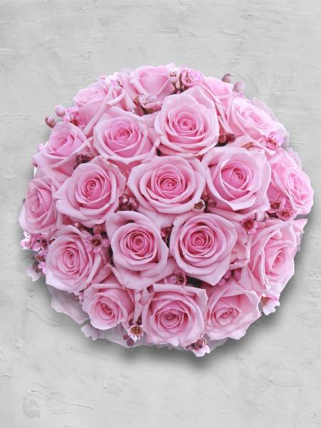 Hääkimppu, vaaleanpunainen ruusu